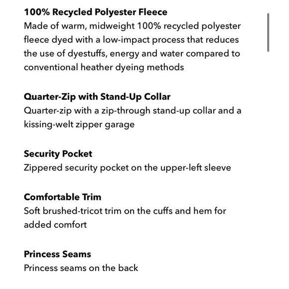 Patagonia Better Sweater 1/4-zip blue Fleece pullover - Picture 9 of 10